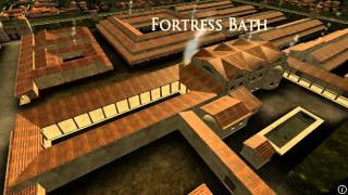 Animation of ancient Roman Fort in Caerleon Wales [upl. by Penn704]