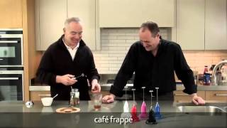 How to make a frappé coffee using an aerolatte milk frother [upl. by Inaffit]