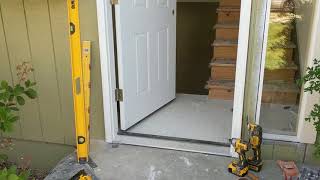 Jeld Wen Front Door Installation  Really crappy products and craftsmanship PART 1 [upl. by Drandell]