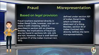 What is Difference Between Fraud amp Misrepresentation [upl. by Sorkin375]