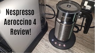 Nespresso Aeroccino 4 Milk Frother Review  Worth upgrading from the Aeroccino 3 [upl. by Bernardina]