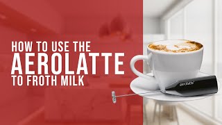 How To Use the AeroLatte To Froth Milk [upl. by Barnaba]