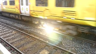 Merseyrail 507 009 making arcs at Birkdale station [upl. by Llirpa117]