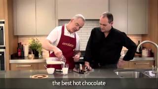 How to make a hot chocolate using an aerolatte milk frother [upl. by Karlens551]