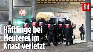 Gefängnismeuterei Polizei stürmt Knast in Thüringen  JVA Untermaßfeld [upl. by Miah132]